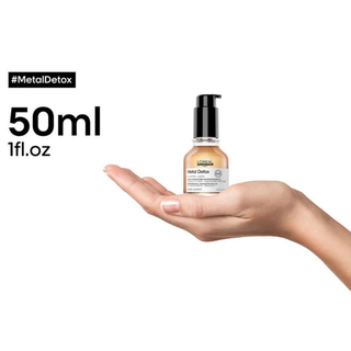 LOréal Professionnel Metal Detox Concentrated Oil 50ml for shine frizz control and hair protection4