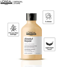 LOréal Professionnel Absolut Repair shampoo and conditioner set for damaged hair repair and shine