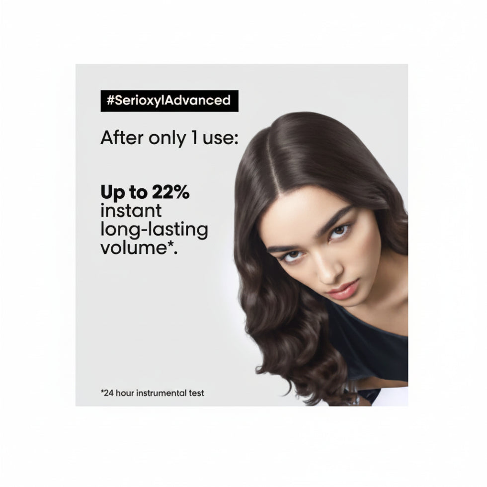 L'Oréal Serioxyl Advanced Densifying Shampoo 1500ml for thinning hair volume boost and scalp care