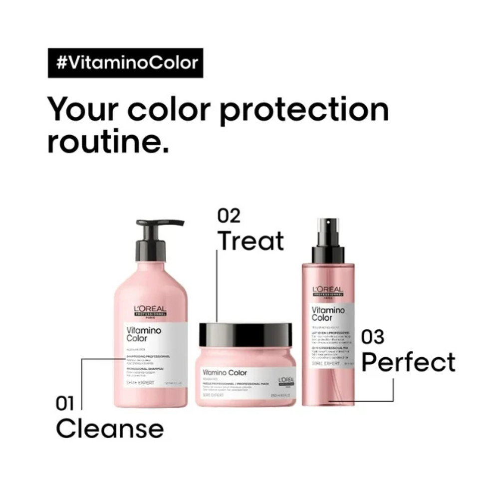 LOréal Professionnel Vitamino Color Shampoo 300ml for color treated hair protection and shine