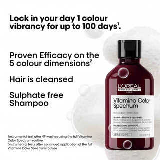 LOréal Professionnel Vitamino Color Spectrum Shampoo 300ml for color protection softness and shine