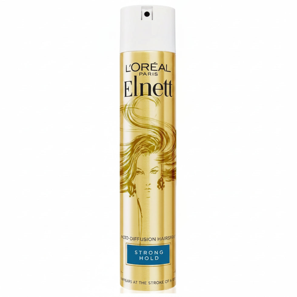 Loreal Elnett strong hold hair spray 75ml for frizz control long lasting hairstyle hold without stiffness 💨