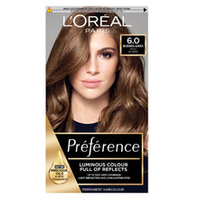 loreal paris preference 6.0 buenos aires dark blonde hair dye 200g permanent hair colour with rich dark blonde tones radiant shine and excellent grey coverage for salon inspired results