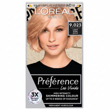 loreal paris preference 9.023 light rose gold hair dye 200g permanent hair colour with soft pastel rose gold tones radiant shine and salon inspired finish