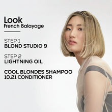 L’Oréal Professionnel Blond Studio 9 Levels Lightening Powder 500g professional bleach for up to 9 levels of lift and bright blonde hair results.