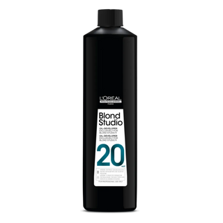 L’Oréal Professionnel Blond Studio Oil Developer 20 Vol 1000ml professional oil-enriched developer for controlled blonding and salon-quality lightening results.