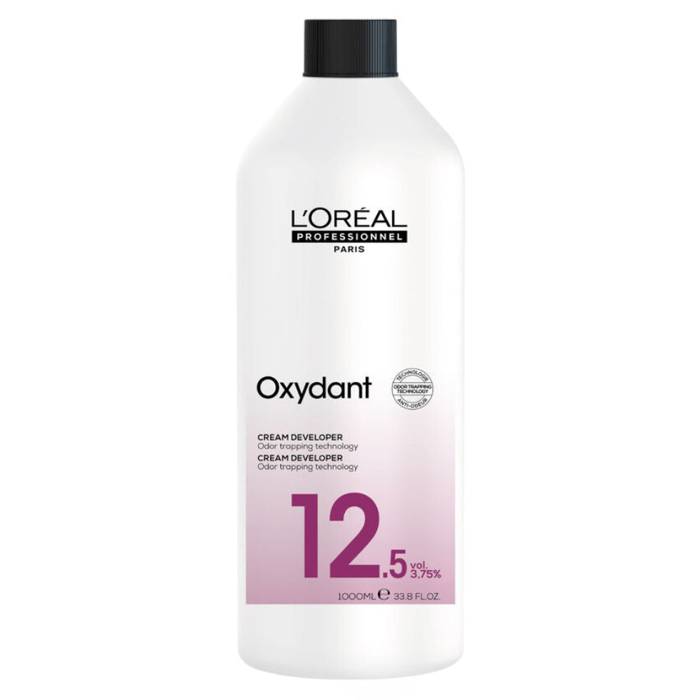 L’Oréal Professionnel Crème Oxydant 12.5 Vol 1000ml professional cream developer for smooth color mixing and consistent salon results.