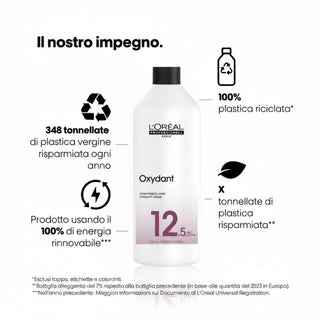 L’Oréal Professionnel Crème Oxydant 12.5 Vol 1000ml professional cream developer for smooth color mixing and consistent salon results.