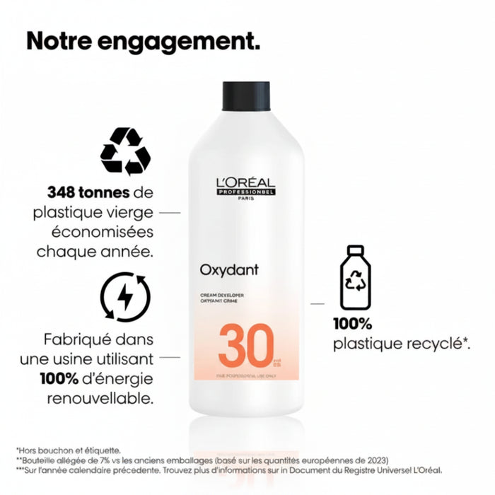 L’Oréal Professionnel Crème Oxydant 9% 30 Vol 1000ml | Professional Hair Developer
