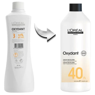 L’Oréal Professionnel Crème Oxydant 40 Vol 1000ml high lift cream developer for maximum lightening and professional salon hair color results.