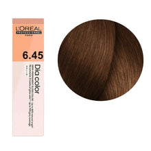 L’Oréal Professionnel Dia Color 6.45 60ml demi permanent hair color with dark copper mahogany blonde tone and glossy shine finish