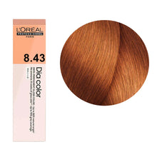 L’Oréal Professionnel Dia Color 8.43 60ml demi permanent hair color with copper golden light blonde tone and glossy shine finish