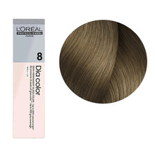 L’Oréal Professionnel Dia Color 8 60ml demi permanent hair color with light blonde tone and glossy shine finish
