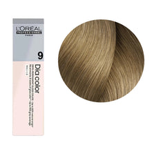 L’Oréal Professionnel Dia Color 9 60ml demi permanent hair color with very light blonde tone and glossy shine finish