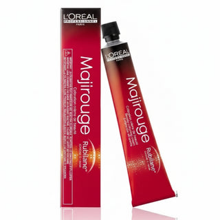 L’Oréal Professionnel Majirouge 4.20 Extra Burgundy Brown permanent hair color with vibrant shine and professional gray coverage.