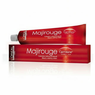 L’Oréal Professionnel Majirouge C4.16 Carmilane Red Ash Brown permanent hair color with vibrant shine and gray coverage.