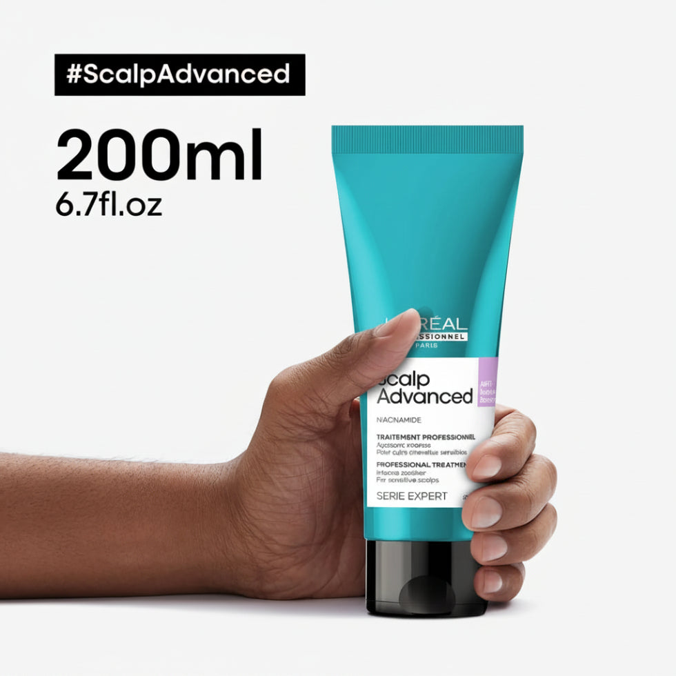 L’Oréal Professionnel Scalp Advanced Soothing Treatment 200ml for sensitive scalp comfort, hydration, and professional scalp care