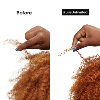 L’Oréal Professionnel Serie Expert Liss Unlimited Hair Mask 250ml for frizz control, deep nourishment, smooth hair, and humidity protection.