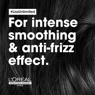 L’Oréal Professionnel Serie Expert Liss Unlimited Intensive Smoother Shampoo 1500ml for frizz control, smooth hair, humidity protection, and salon-quality care.