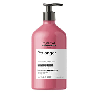 L’Oréal Professionnel Serie Expert Pro Longer Lengths Renewing Conditioner 750ml for long hair care, strengthening lengths, improving softness, and enhancing shine.