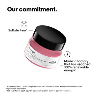 L’Oréal Professionnel Serie Expert Pro Longer Lengths Renewing Mask 250ml for long hair care, deep nourishment, split end care, and enhanced softness and shine.