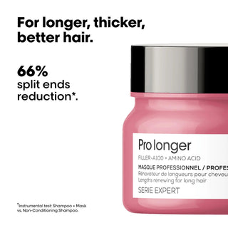 L’Oréal Professionnel Serie Expert Pro Longer Lengths Renewing Mask 500ml for long hair care, deep nourishment, split end care, and enhanced softness.