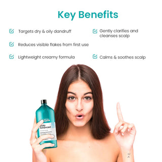 L’Oréal Professionnel Serie Expert Scalp Advanced Anti-Dandruff Dermo-Clarifier Shampoo 1500ml for dandruff control, scalp purification, and professional scalp care.