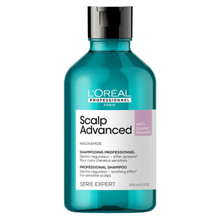 L’Oréal Professionnel Serie Expert Scalp Advanced Anti-Discomfort Shampoo 300ml for sensitive scalp care, hydration, and soothing comfort.