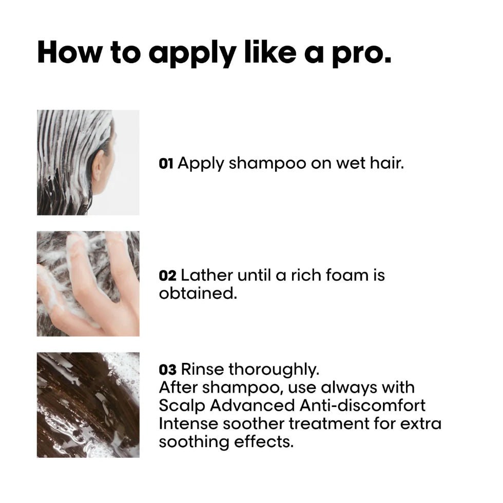 L’Oréal Professionnel Serie Expert Scalp Advanced Anti-Oiliness Dermo-Purifier Shampoo 500ml for oily scalp cleansing, sebum control, and professional scalp care.