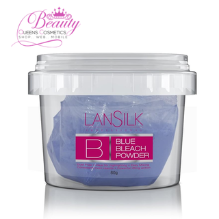 Lansilk Blue Bleach Powder  | Professional Hair Lightening & Tone Correction