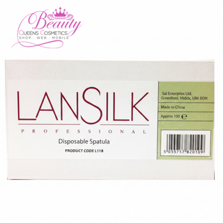 Lansilk Professional Disposable Wooden Spatulas 100 Pack | Waxing Sticks