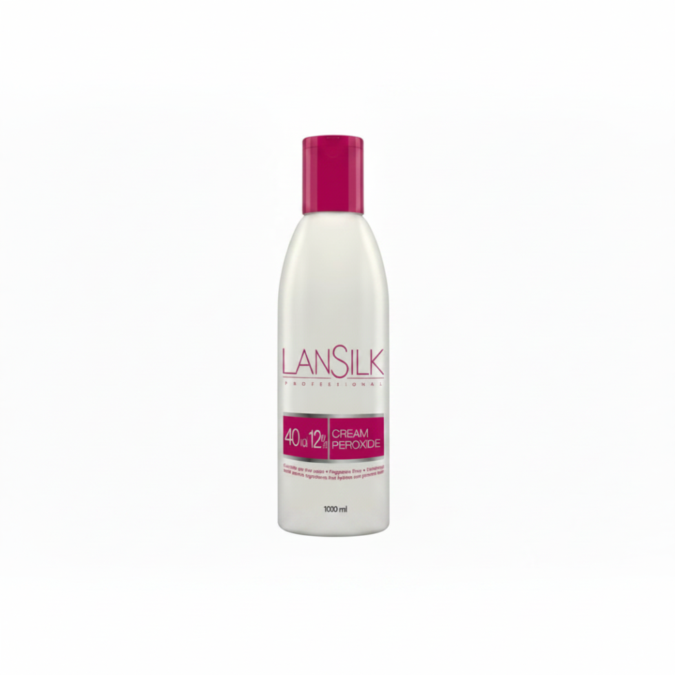 lansilk 40 vol 12 percent cream peroxide 1000ml hydrating hair developer for strong lightening