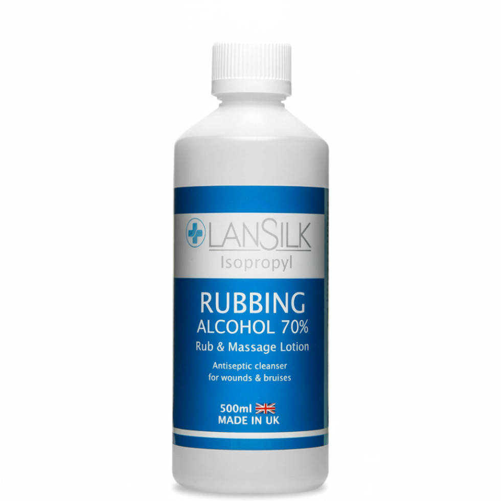 lansilk isopropyl rubbing alcohol 70 percent 500ml antiseptic for first aid and cleaning