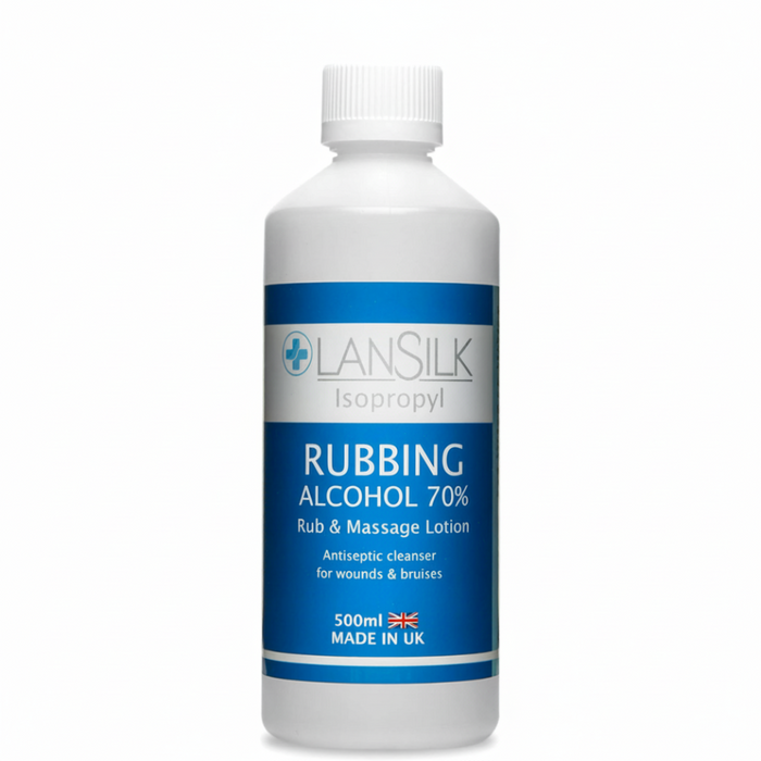 Lansilk Isopropyl Rubbing Alcohol 70% 500ml | Antiseptic Skin Cleaner Solution