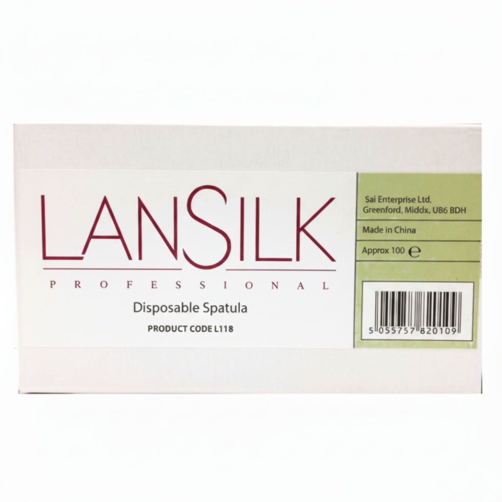 lansilk disposable wooden spatulas 100 pack for waxing smooth hygienic precise hair removal