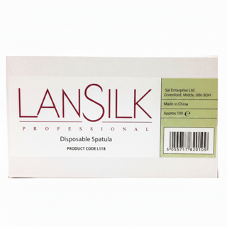 lansilk disposable wooden spatulas 100 pack for waxing smooth hygienic precise hair removal