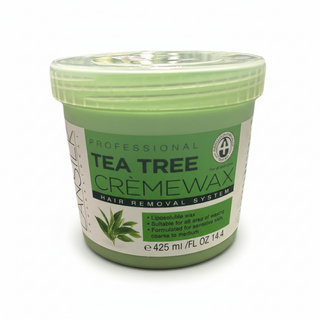 lansilk tea tree creme wax 425ml for gentle effective hair removal and smooth skin