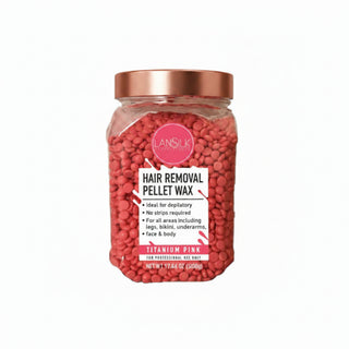 lansilk titanium pink pellet wax l091 500g for hair removal hard wax beads for smooth skin