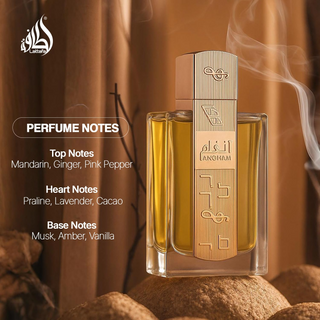 Angham by Lattafa Perfume- Unisex Amber Vanilla Fragrance – 100ml EDP