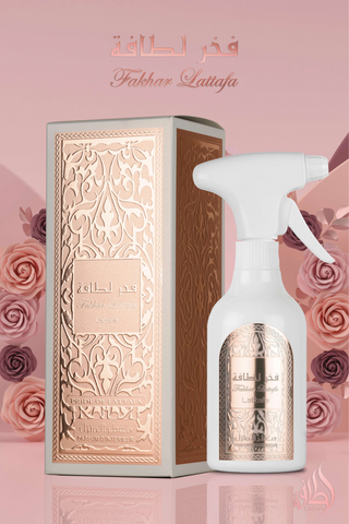 Lattafa Fakhar Women Room Spray 450ml | Floral Musky Luxury Home Fragrance