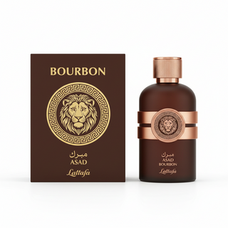 Lattafa Asad Bourbon Eau de Parfum 100ml warm spicy vanilla amber long lasting unisex perfume
