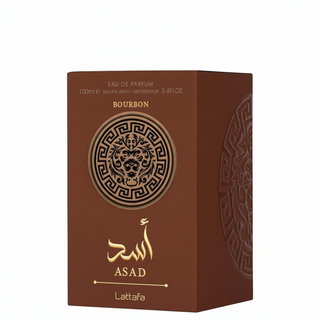 Lattafa Asad Bourbon Eau de Parfum 100ml warm spicy vanilla amber long lasting unisex perfume
