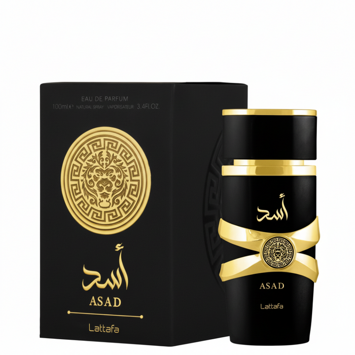 Lattafa Asad Eau de Parfum 100ml | Amber Woody & Spicy Long-Lasting Men’s Perfume