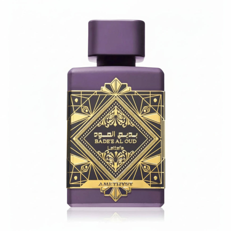 Lattafa Badee Al Oud Amethyst Eau De Parfum 100ml rose oud vanilla long-lasting unisex fragrance
