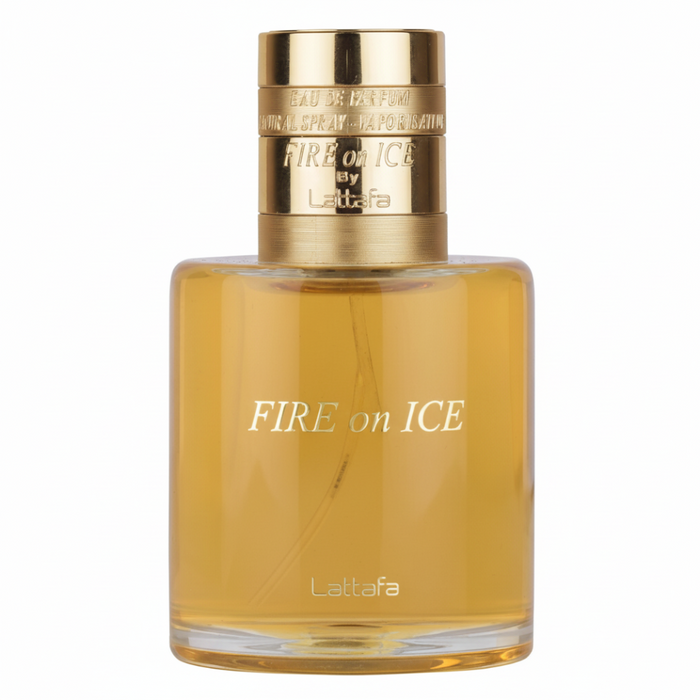 Lattafa Fire On Ice Eau de Parfum 120ml | Warm Sweet Woody Long-Lasting Unisex Perfume