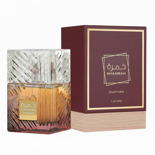 Lattafa Khamrah Dukhan Eau De Parfum 100ml smoky spicy tobacco amber long-lasting unisex fragrance
