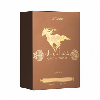 Lattafa Qaed Al Fursan Untamed 90ml bold amber spicy long lasting unisex perfume
