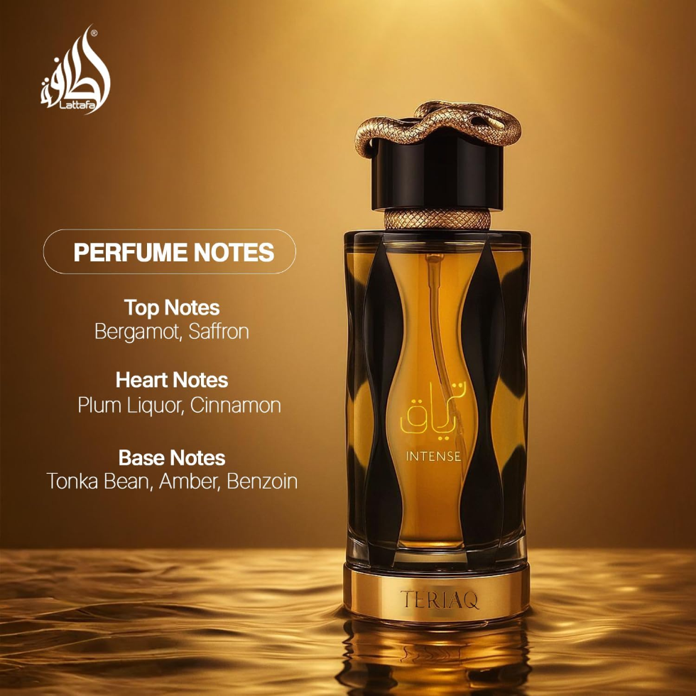 Lattafa Teriaq Intense 100ml oriental spicy plum amber long lasting unisex perfume
