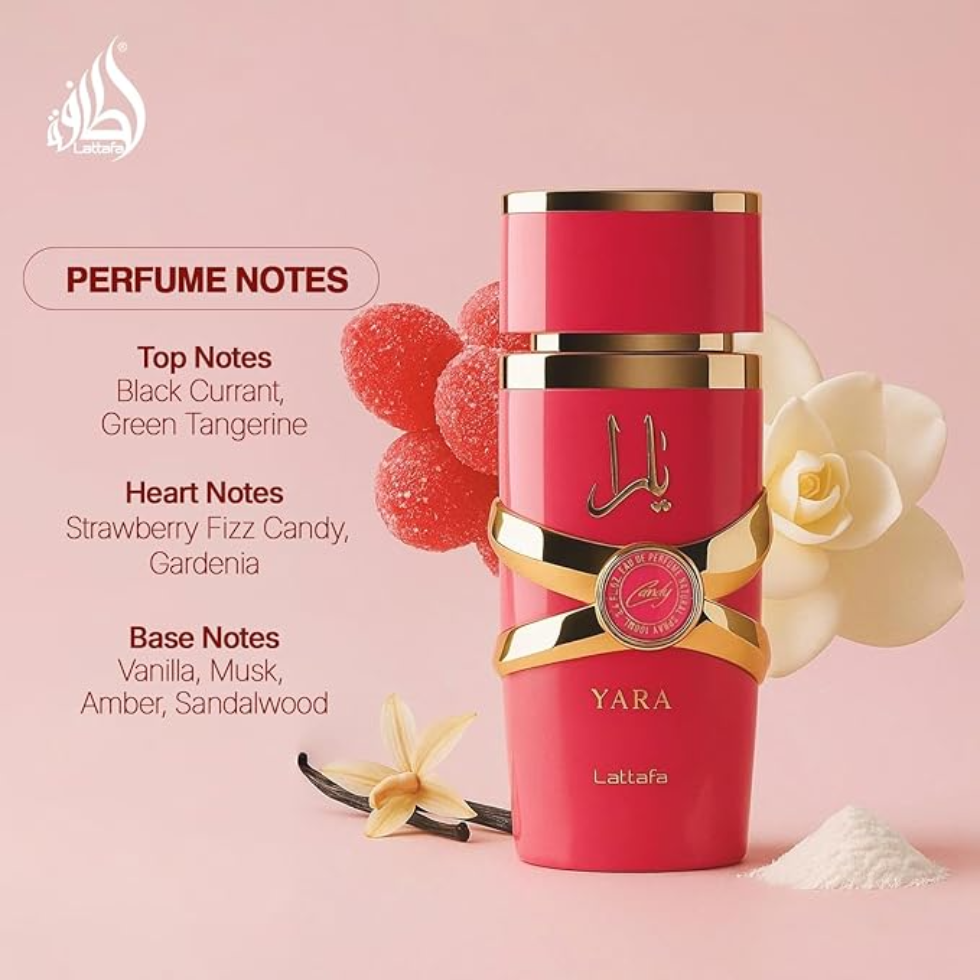 Lattafa Yara Candy Eau De Parfum 100ml | Sweet Fruity Floral
