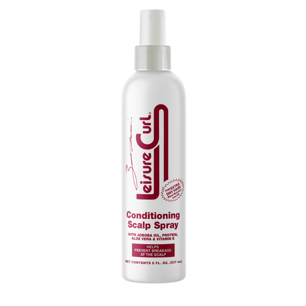 leisure curl conditioning scalp spray 237ml for extra dry hair hydration and curl care leave in spray